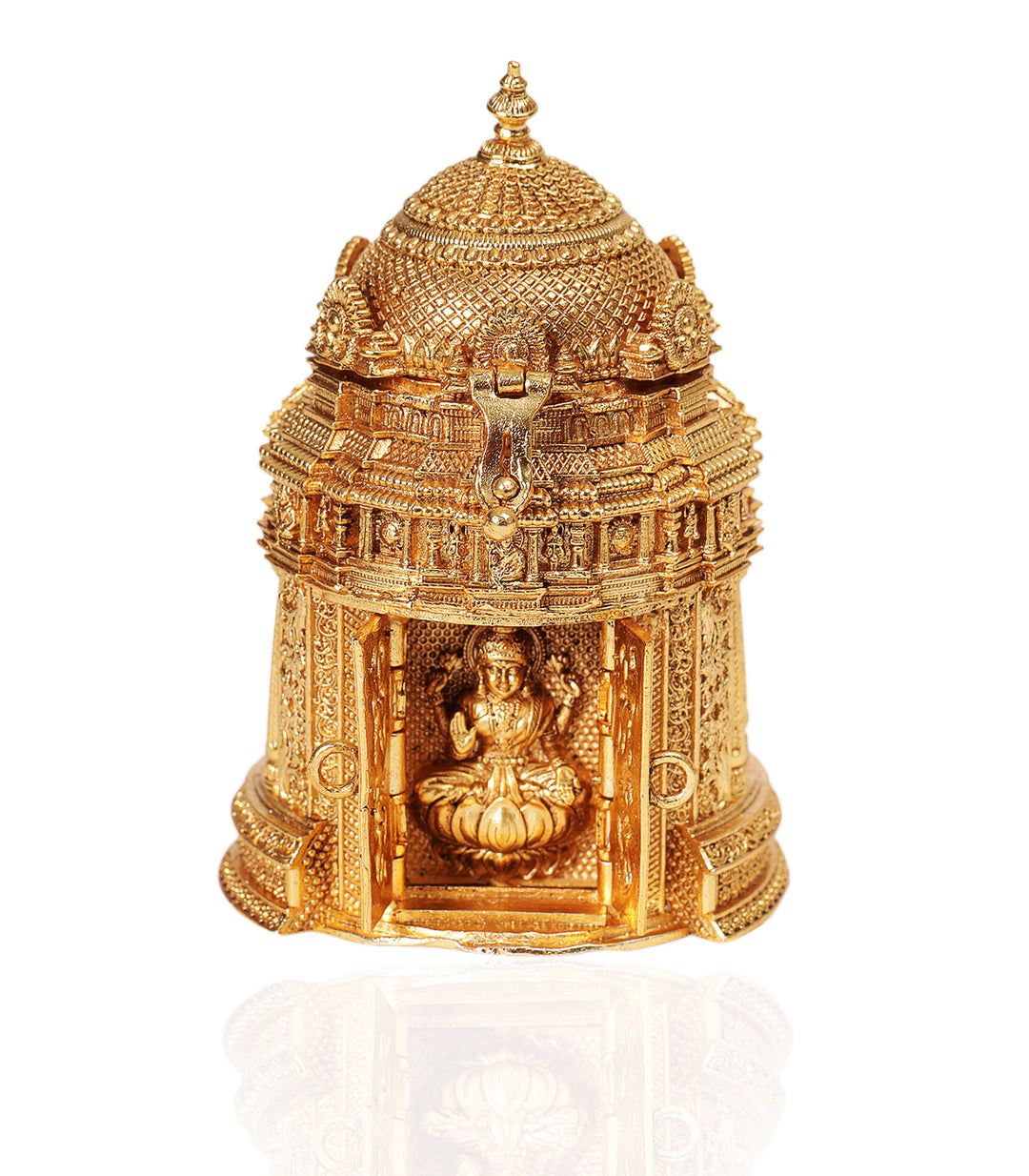 GOLD PLATED MAHALAKSHIMI ORNATE BOX