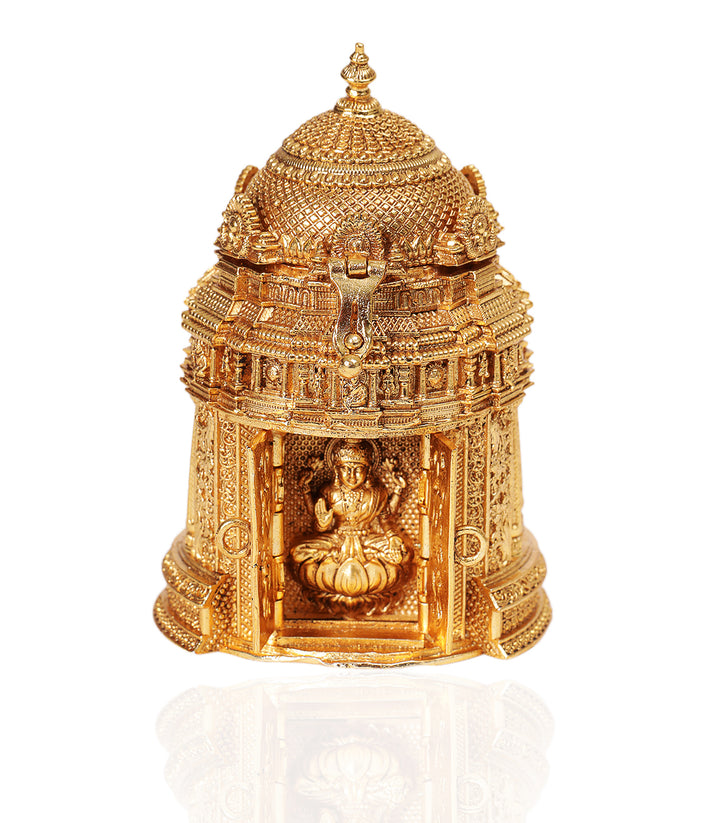 GOLD PLATED MAHALAKSHIMI ORNATE BOX