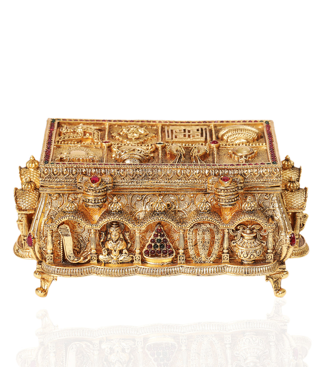 VEDANATHA GOLD PLATED ORNATE BOX