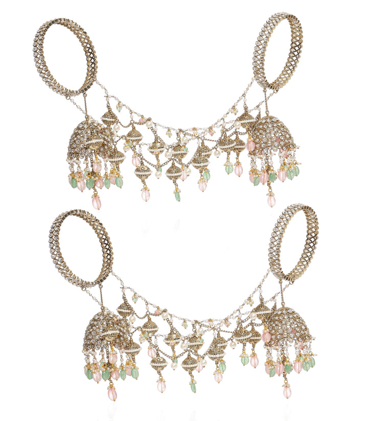 RAJSHRI ANTIQUE GOLD FINISH KALIRE