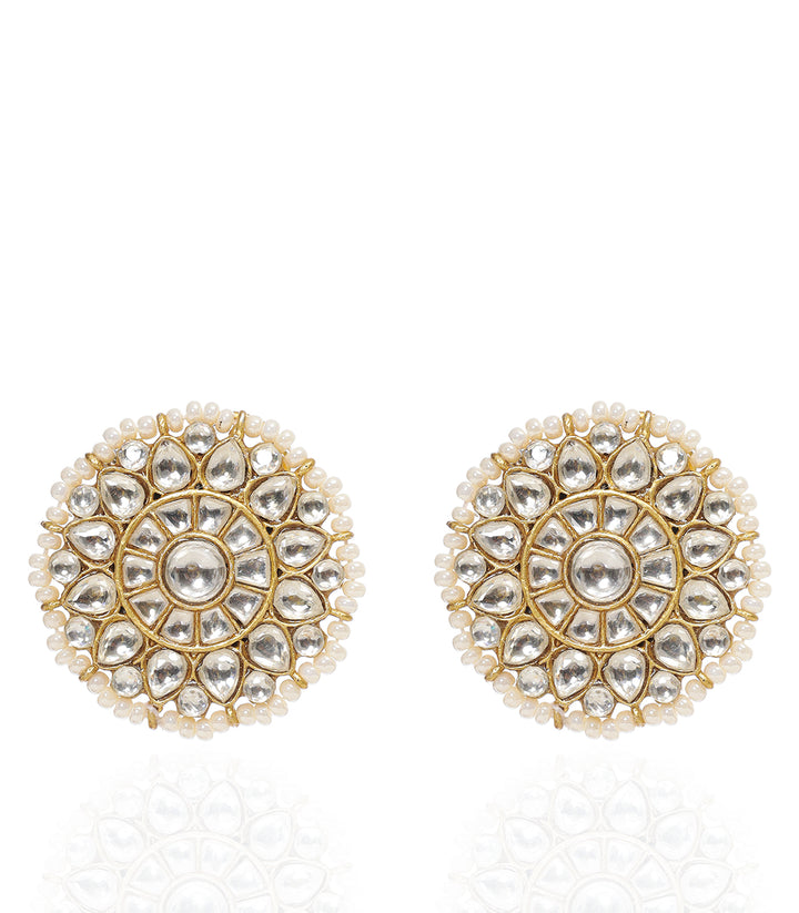 DHRUVI WHITE POLKI STUD