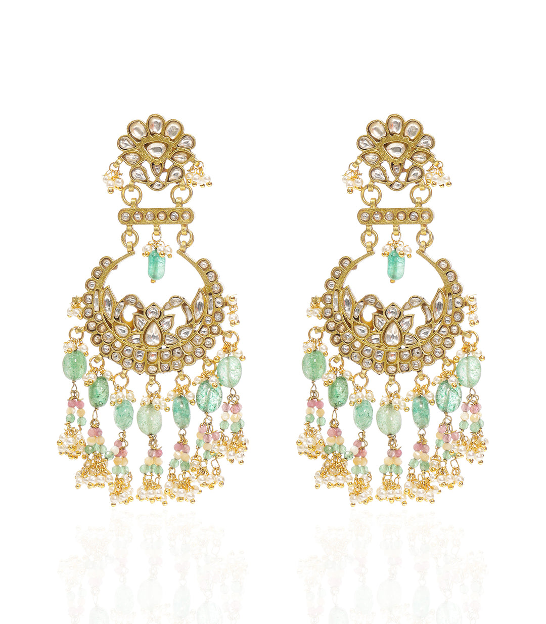 SAMIRA GREEN KUNDAN CHANDBALI