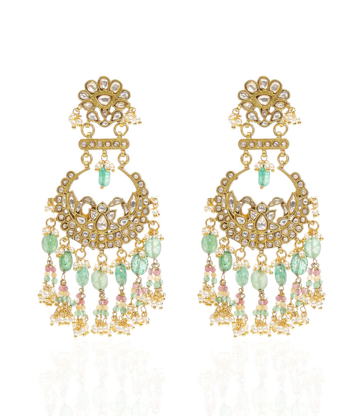 SAMIRA GREEN KUNDAN CHANDBALI