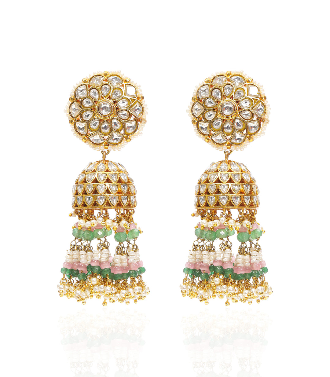 RAKUL GREEN KUNDAN JHUMKA
