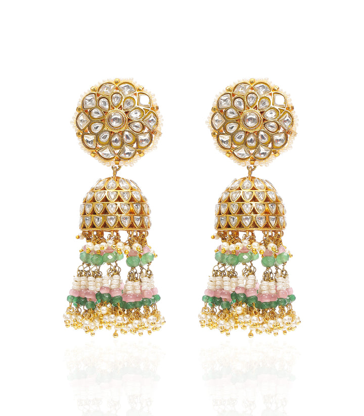 RAKUL GREEN KUNDAN JHUMKA