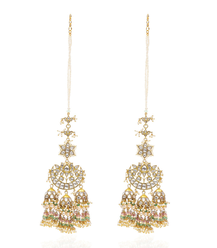 AASHIMA GREEN KUNDAN JHUMKA