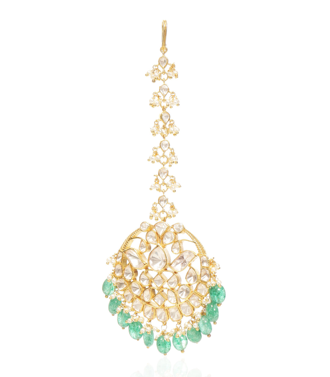MEHER GREEN MOISSANITE TIKA