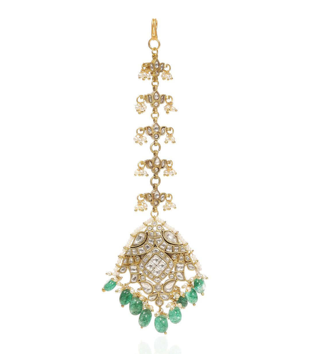 MIRA GREEN KUNDAN TIKA