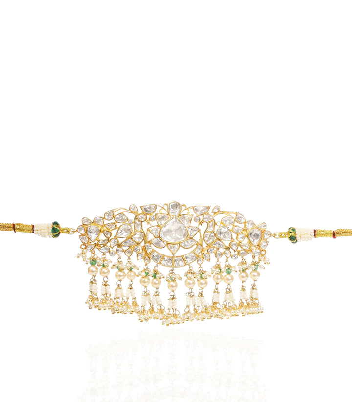 HRITIKA GREEN MOISSANITE NECKLACE SET