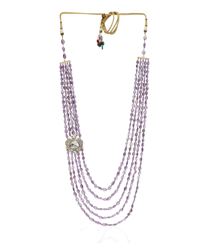 VAIDEHI PURPLE BEADS GROOM NECKLACE