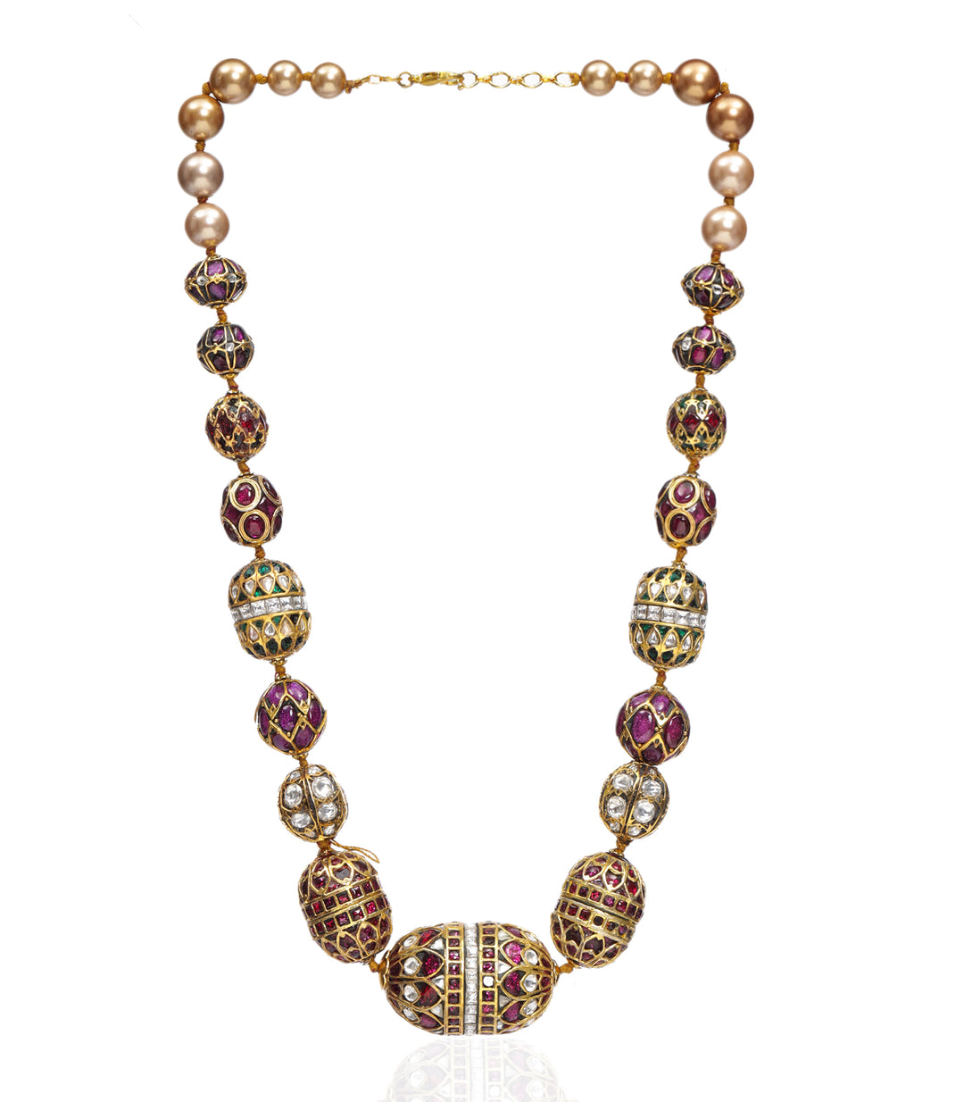 GEETIKA MULTI COLOR KUNDAN LONG NECKLACE