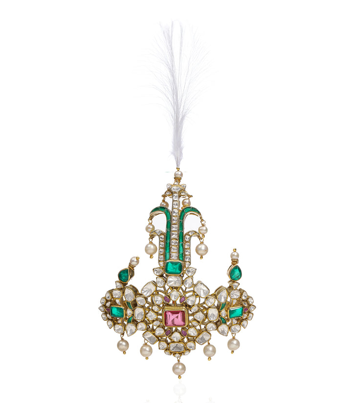 PARNEET GREEN MOISSANITE KALGI