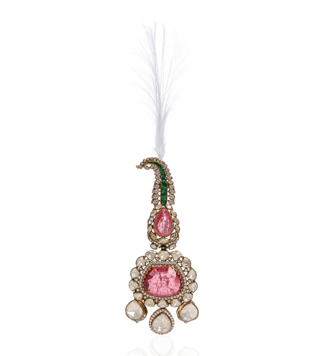 PADMAKSHI PINK MOISSANITE KALGI