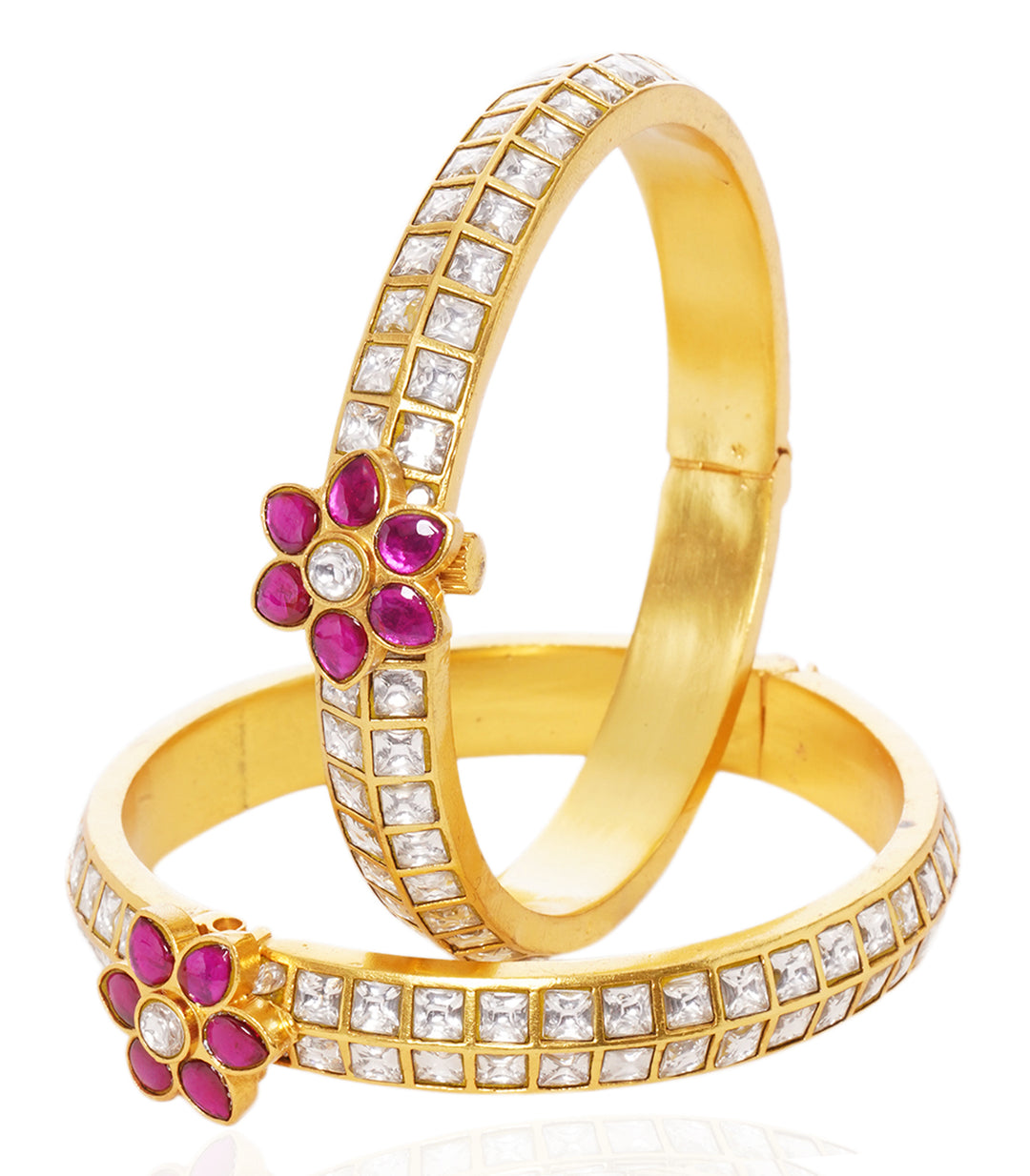 SEJAL RED KUNDAN BANGLES