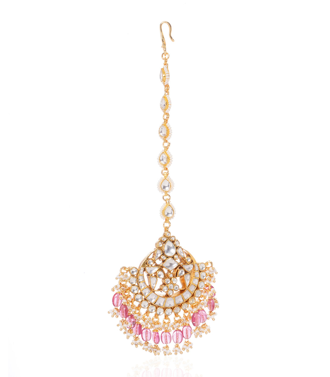 BHAGESHVARI PINK  KUNDAN TIKA