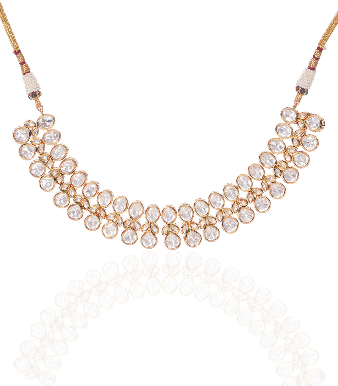 PALLAVI WHITE POLKI NECKLACE SET