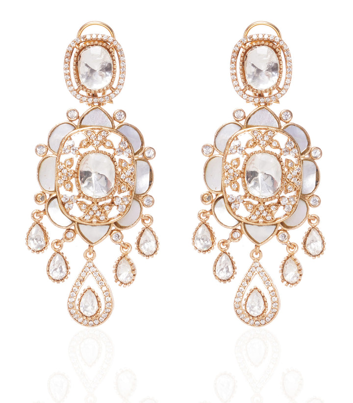 FALGUNI MOTHER OF PEARLS STATEMENT EARRING