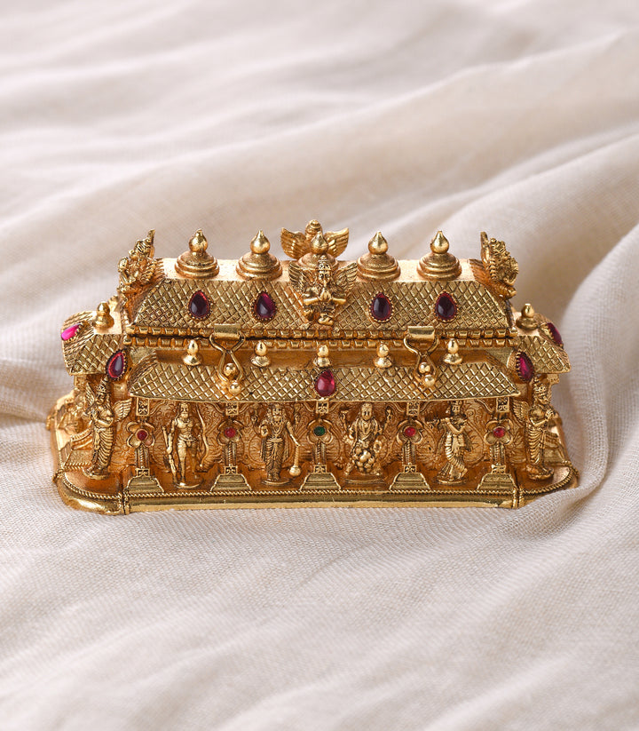 TEMPLE GOLD PLATED SINDOOR BOX