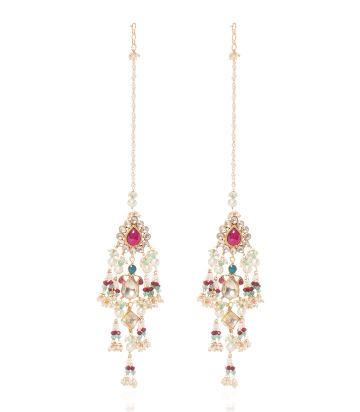 RADHIKA KUNDAN STATEMENT EARRING