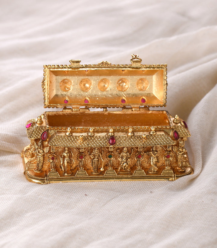 TEMPLE GOLD PLATED SINDOOR BOX