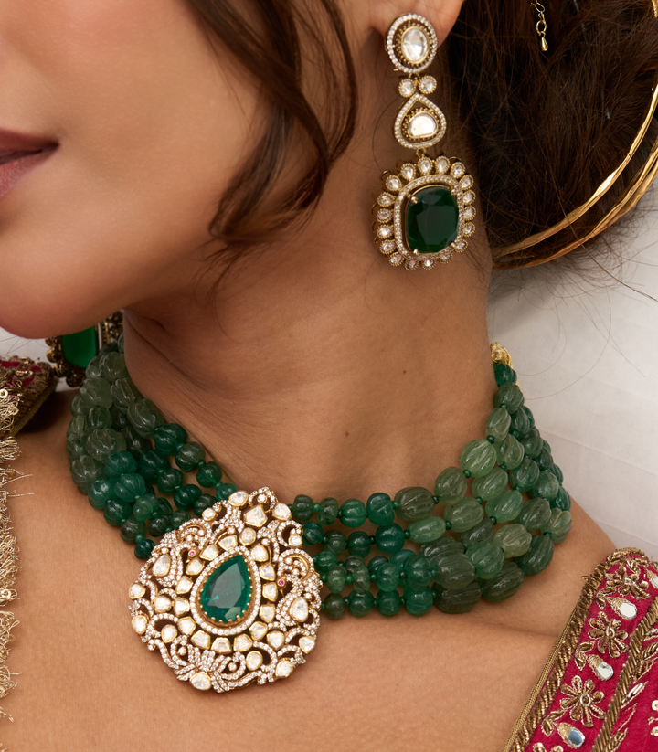 AMREEN GREEN MOISSANITE CHOKER