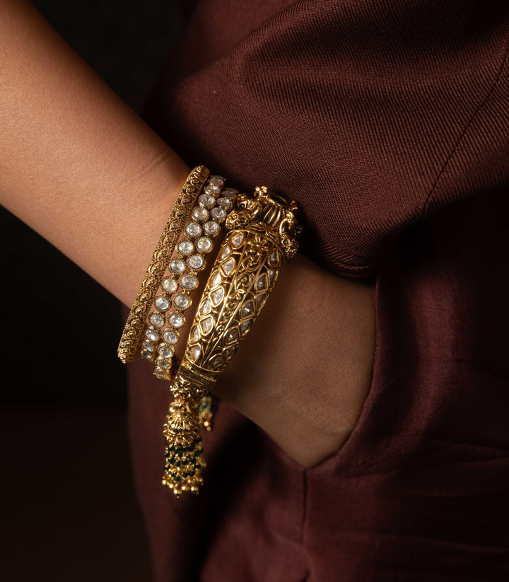 NEHARIKA GOLD PLATED  BANGLES