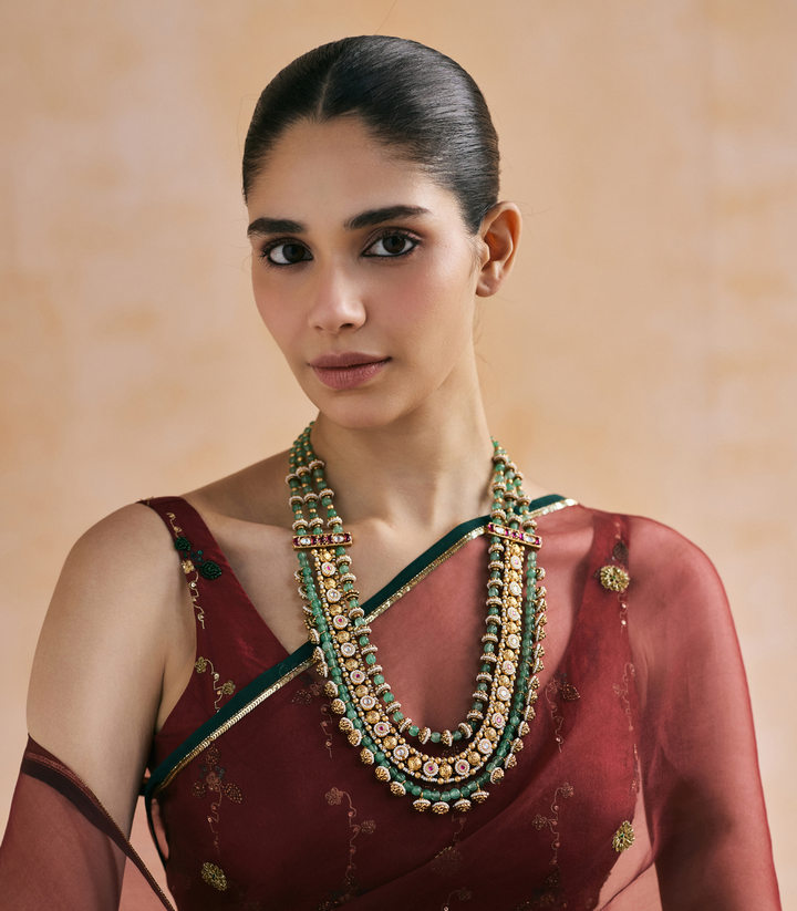 PIHU RED & GREEN NECKLACE