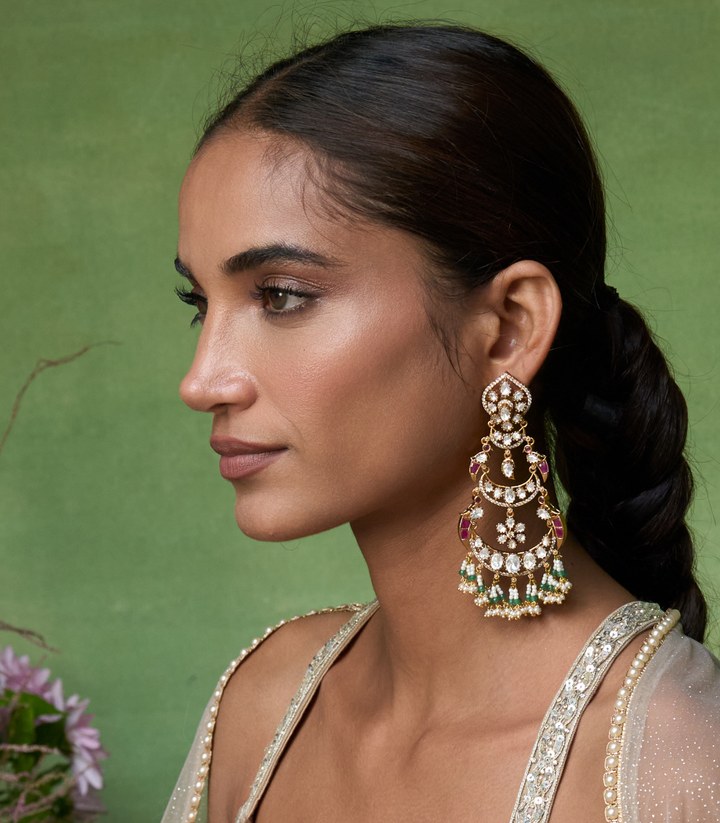 KIARA GOLD PLATED POLKI CHANDBALI