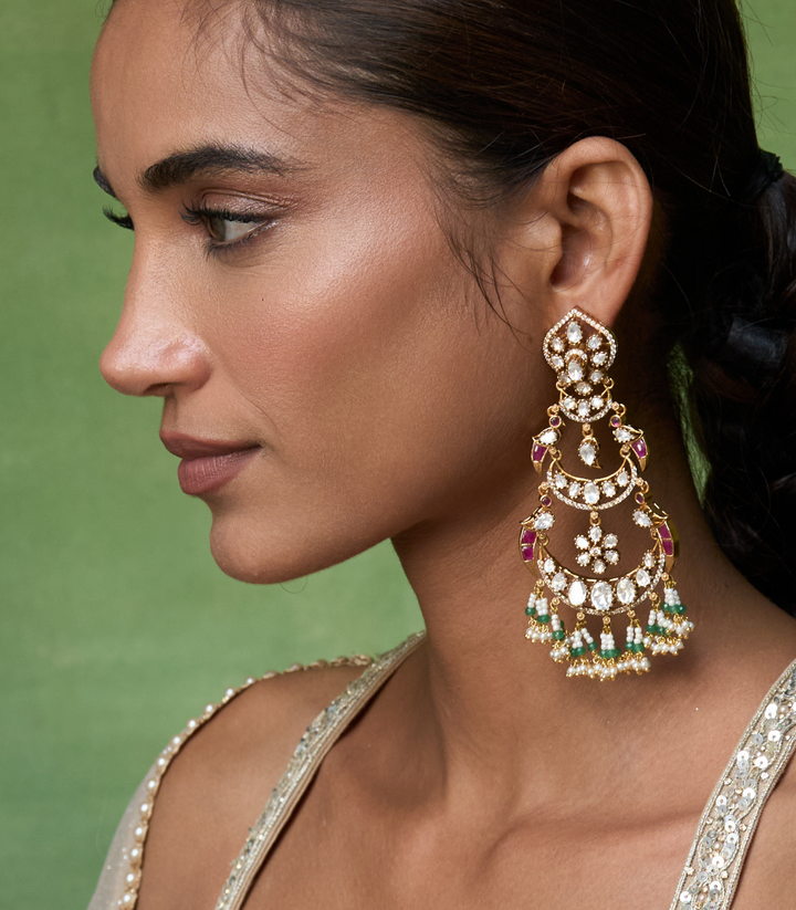 KIARA GOLD PLATED POLKI CHANDBALI