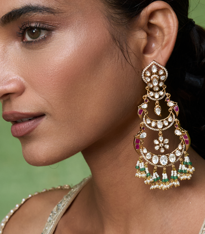 KIARA GOLD PLATED POLKI CHANDBALI