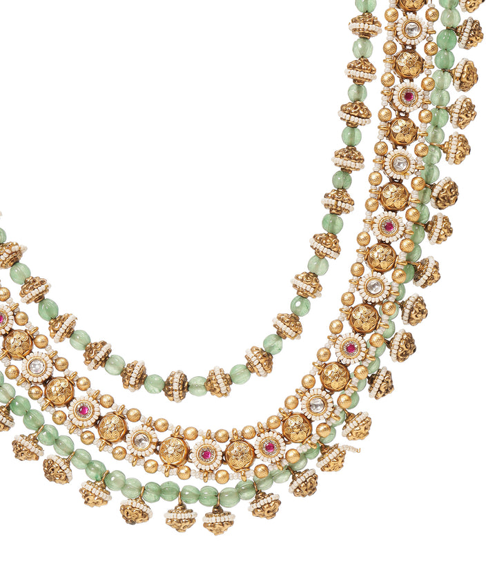 PIHU RED & GREEN NECKLACE