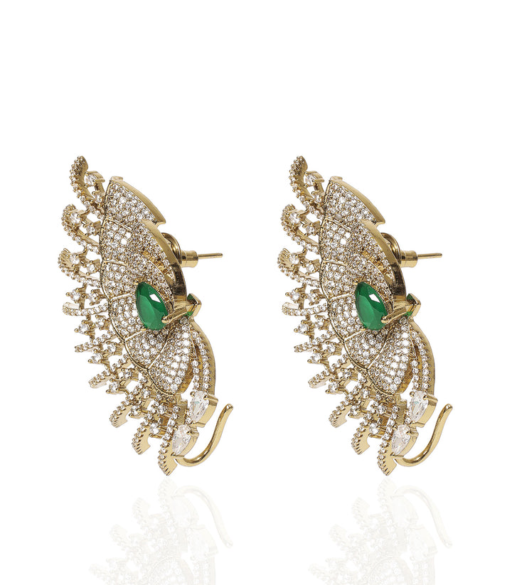 SADHVI ANTIQUE FINISH POLKI EARCUFF