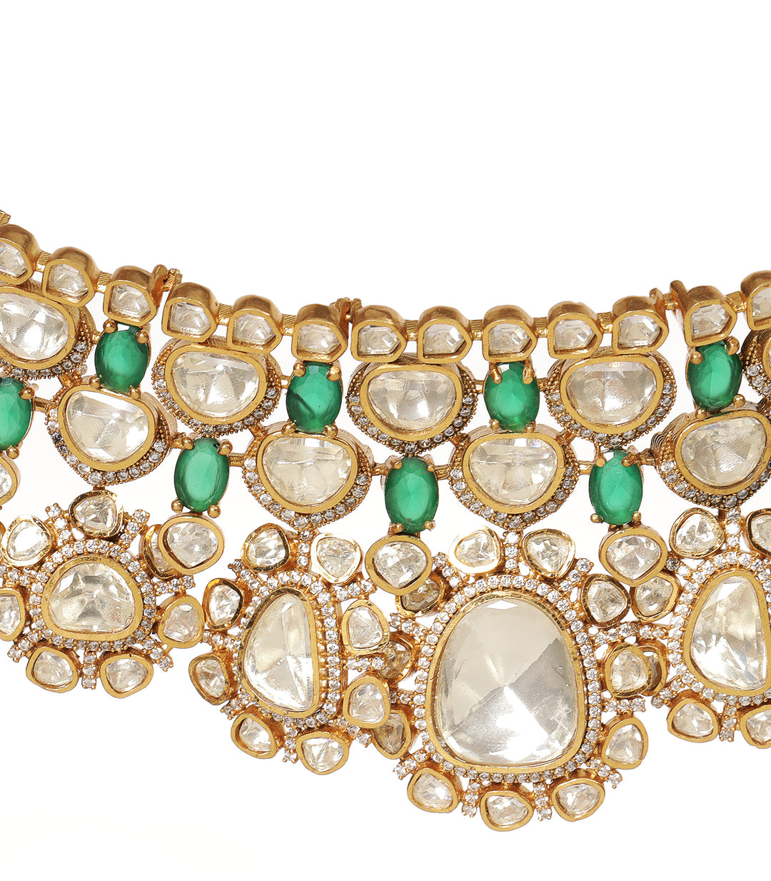 ASHA GREEN MOISSANITE NECKLACE SET