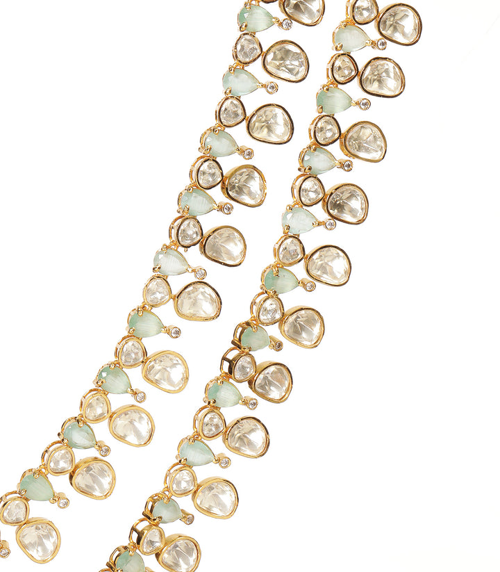 BRINDA MINT MOISSANITE NECKLACE SET