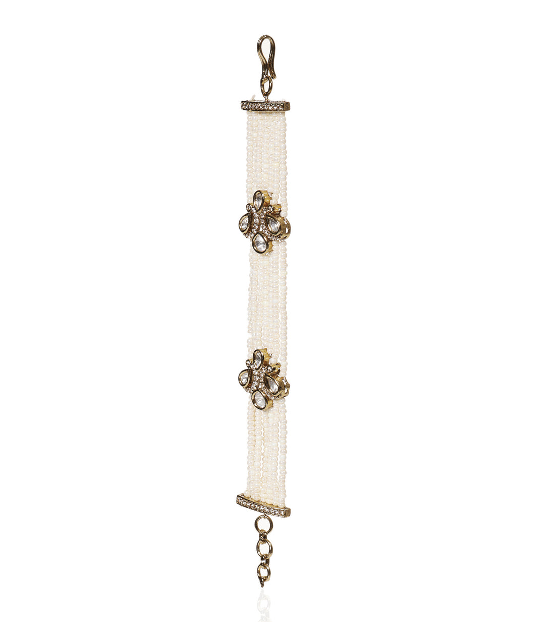 RAJVISHA ANTIQ FINISH POLKI EARCHAIN