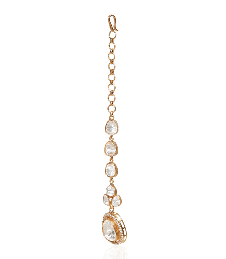 EKANIKA GOLD PLATED  POLKI TIKA