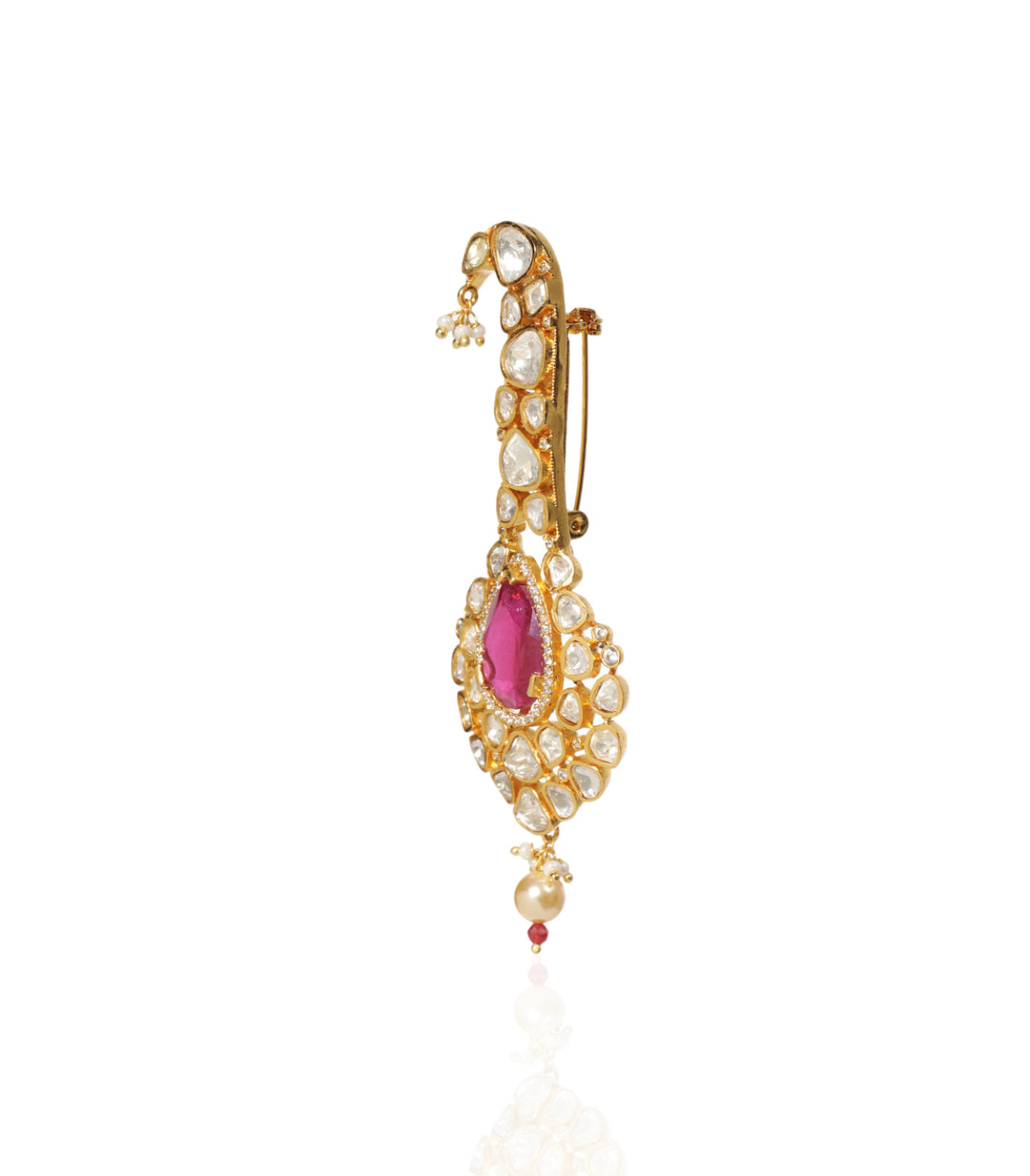 SADHIKA RUBY GOLD PLATED MOISSANITE KALGI