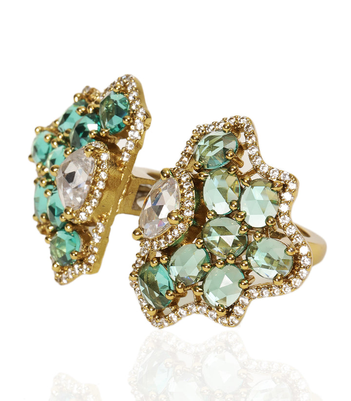 SHRESHTA MINT ROSE CUT RING