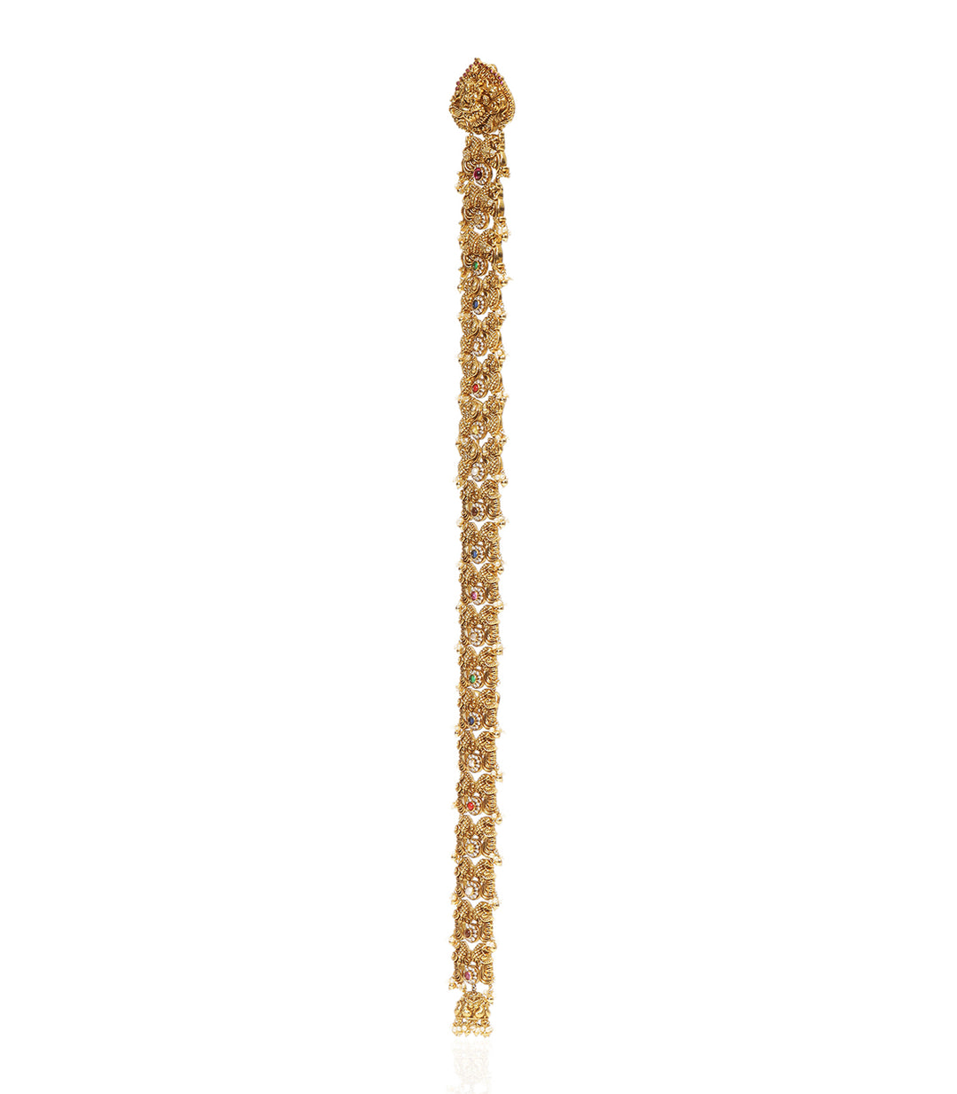 TANIA RED GOLD PLATED CHOTI