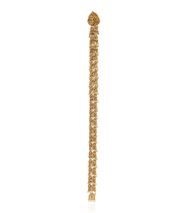 TANIA RED GOLD PLATED CHOTI