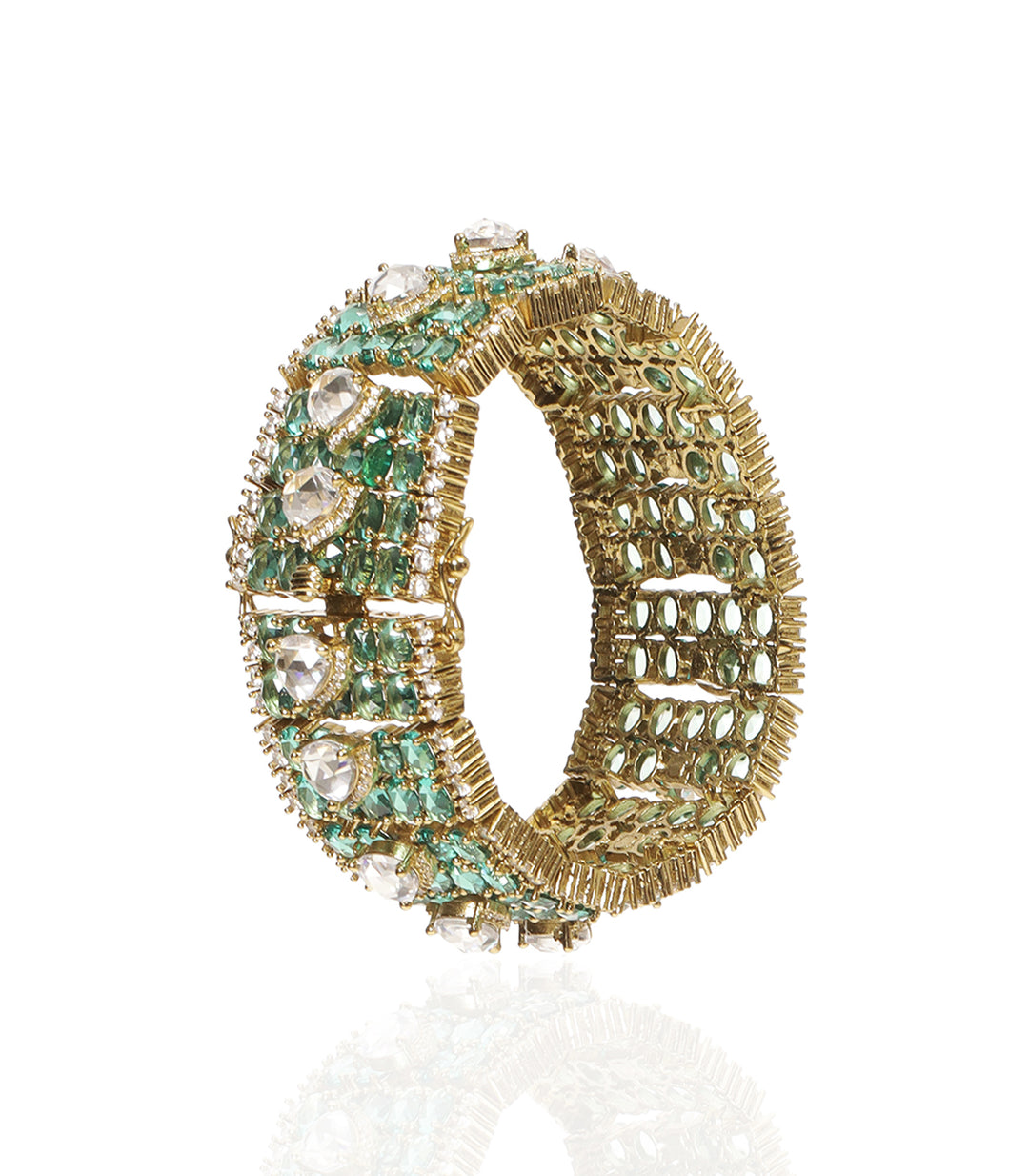MOHANA GREEN ROSE CUT BRACELET