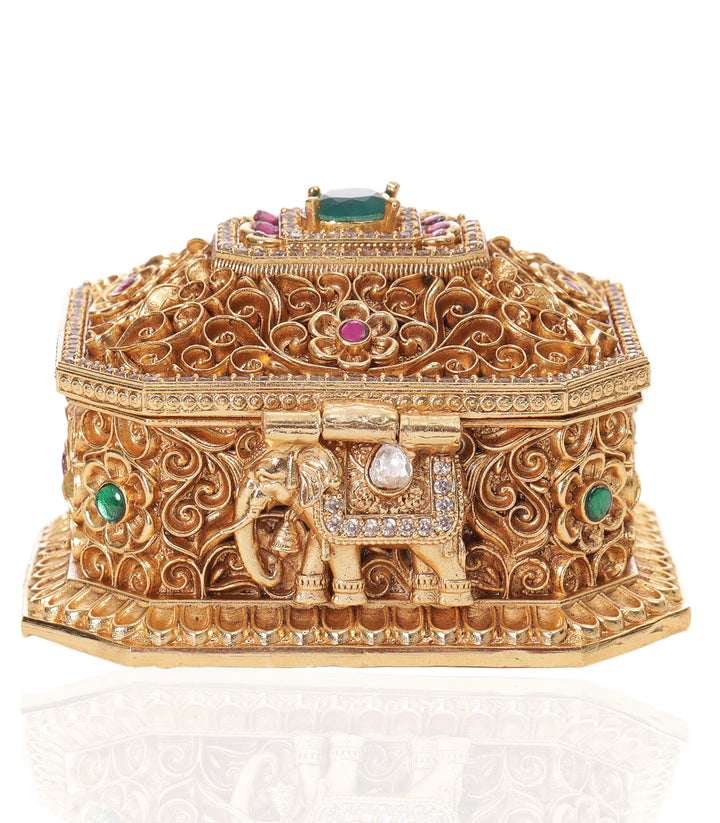 ALKA GOLD PLATED ORNATE BOX