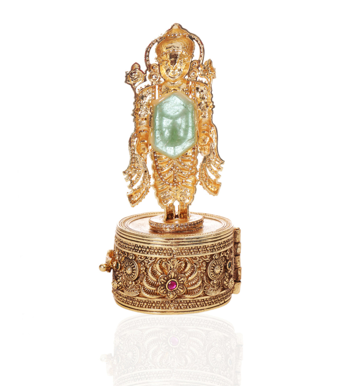 SHREE VENKATESWARA GOLD PALTED ORNATE BOX