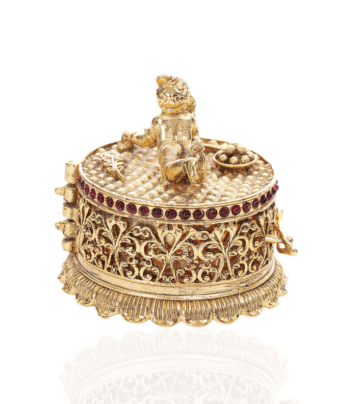 KRISHNA GOLD PLATED ORNATE BOX