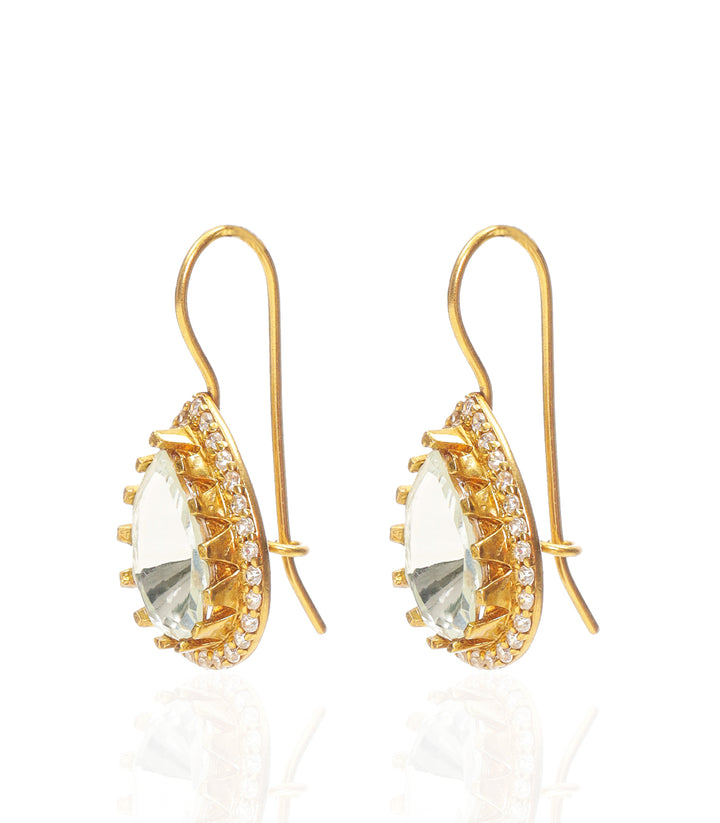 KRSHNAVI GOLD PLATED POLKI STUD