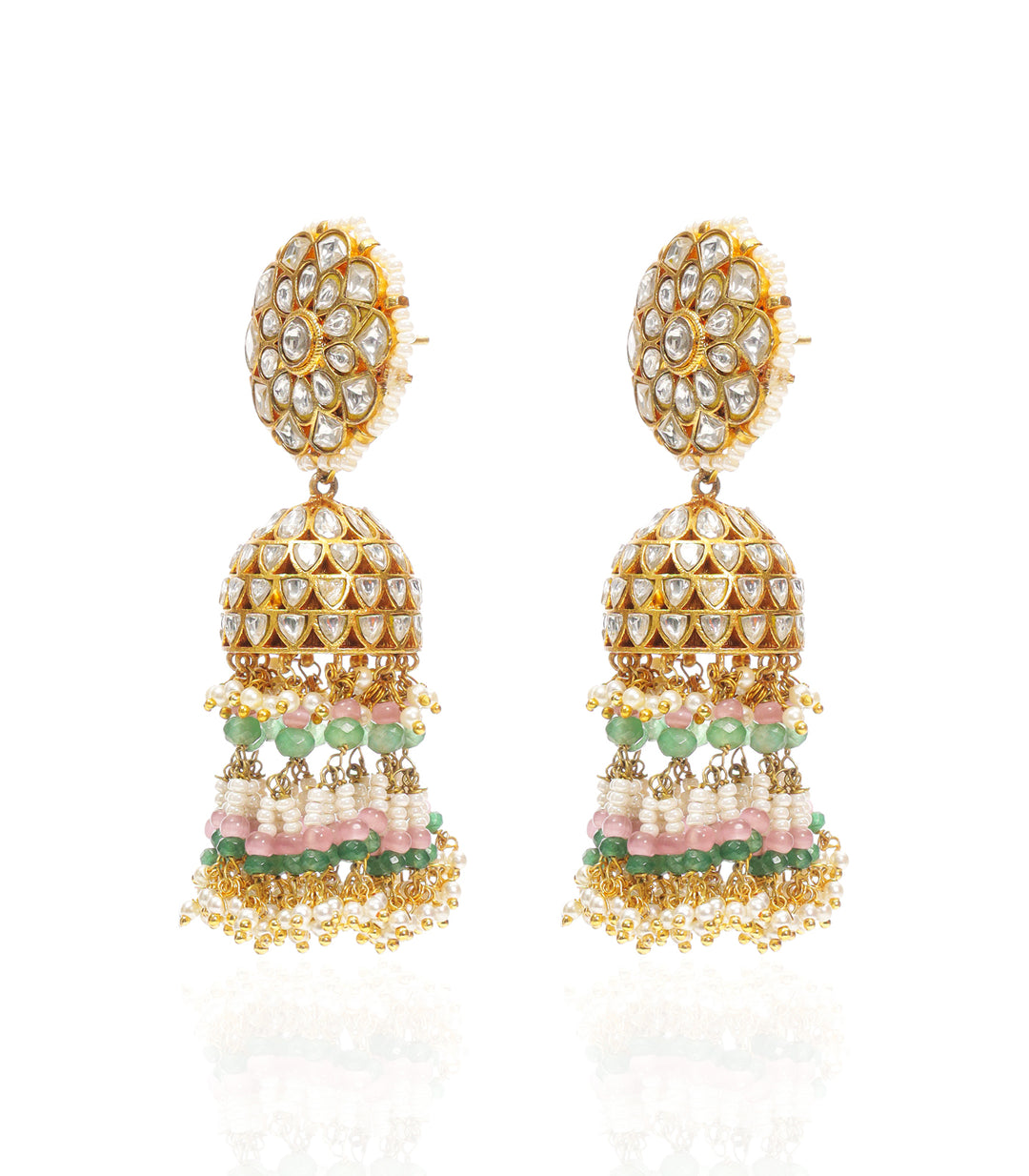 RAKUL GREEN KUNDAN JHUMKA