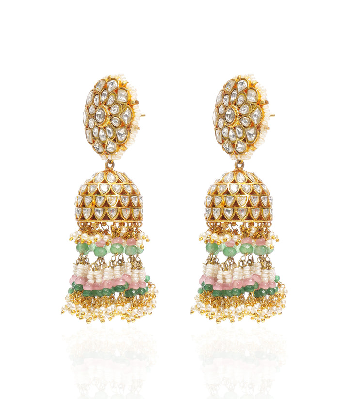 RAKUL GREEN KUNDAN JHUMKA