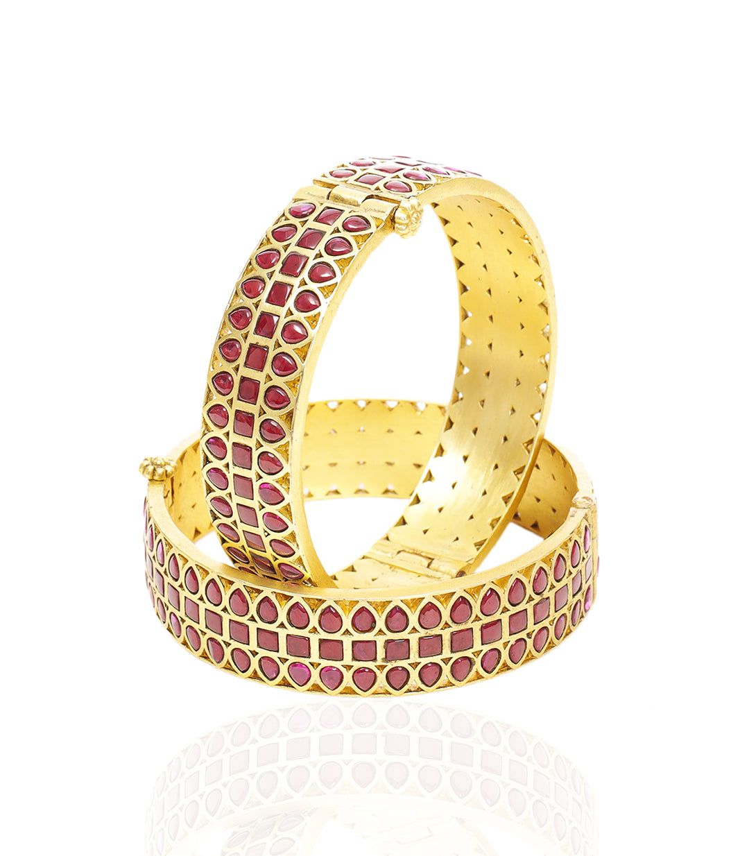 ANANDI RED KUNDAN BANGLES