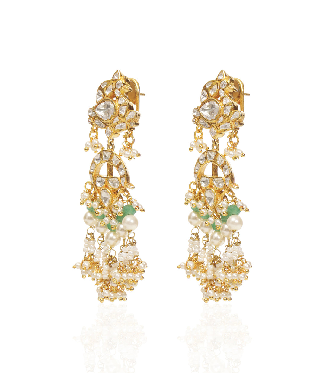 SAMARIKA GREEN MOISSANITE STATEMENT EARRING