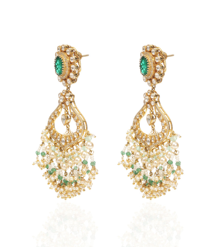 WAMIKA GREEN MOISSANITE NECKLACE SET